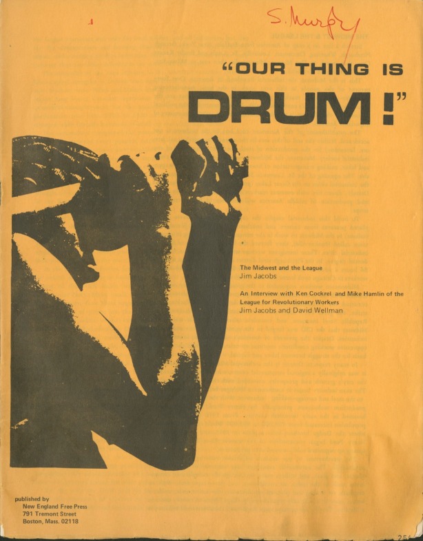 "Our Thing Is DRUM!" booklet