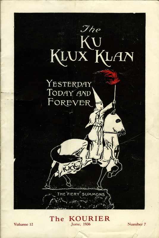 Publication, The Kourier, Ku Klux Klan, 1936