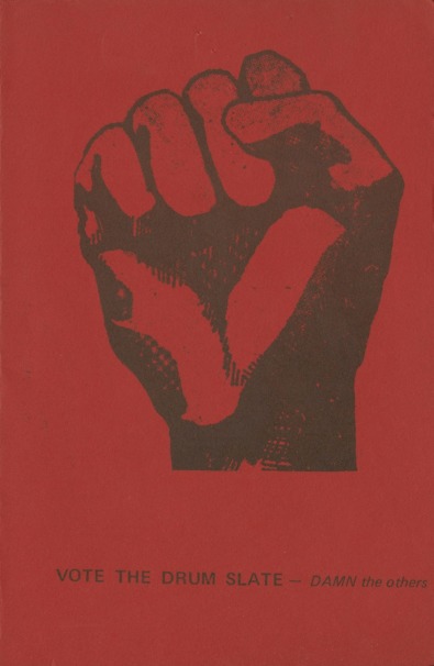 UAW election pamphlet (front)