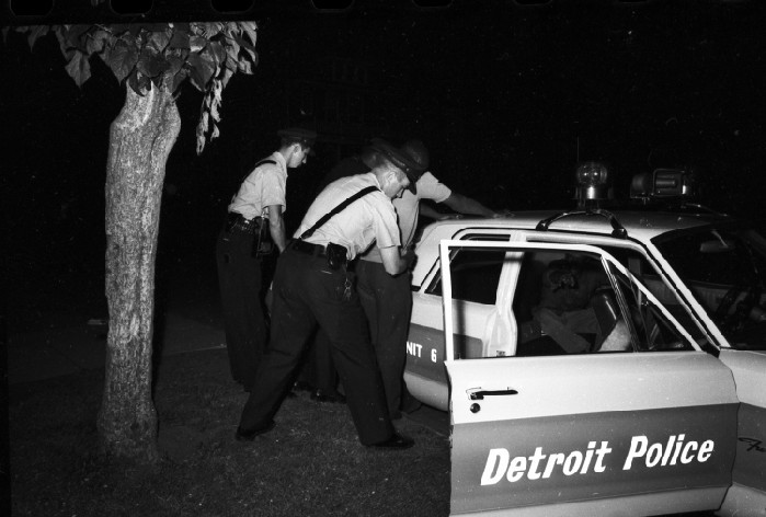 Police Department; Tactical Mobile Unit. - In action when dispatched to near riot at Belle Isle.