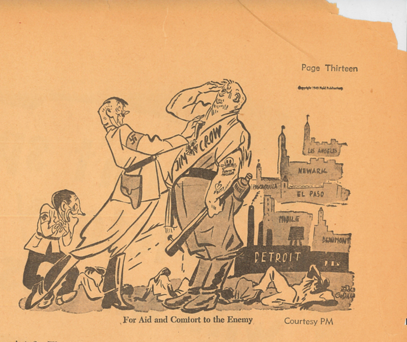 Political cartoon, World War II, Ammunition, 1940s 